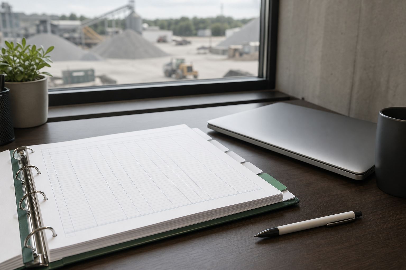 Audit export records on a desk