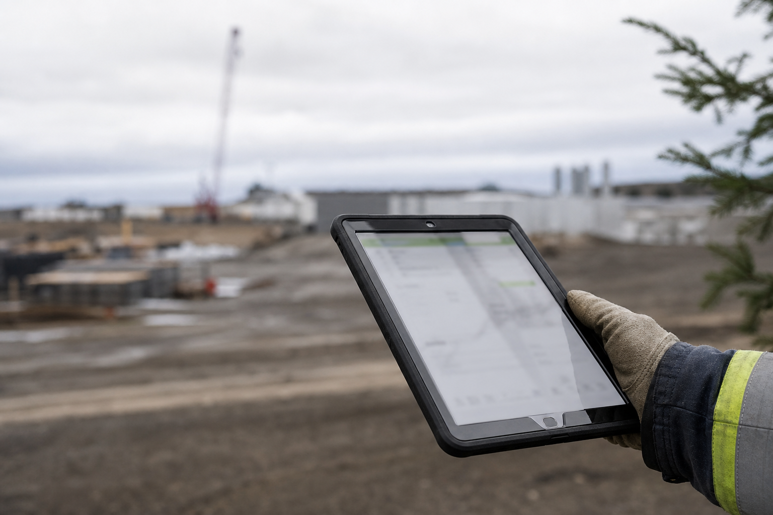 Hazard assessment checklist at a job site